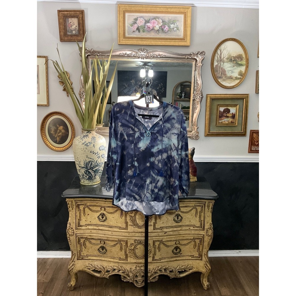 072- Johnny Was 100% Silk Blouse